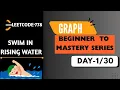 Beginner To Mastery Series Graphs Leetcode 778 Swim in rising water Djikstra Explanation Code