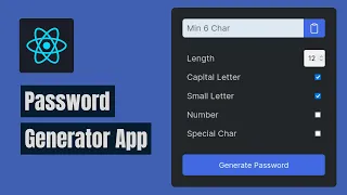 React Password Generator App Beginner Project