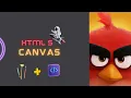Drawing on the HTML canvas using JavaScript Angry Birds -