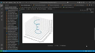 Create a Stunning 3D Rotating Helix Animation in Python Matplotlib Tutorial