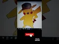 Pikachu Cartoon Design using python turtle graphics