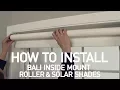 How to Install Bali Solar and Roller Shades with Continuous-Loop Lift - Inside Mount