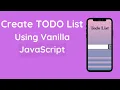 How to Build a Todo List App from Scratch Tutorial with HTML CSS and Js