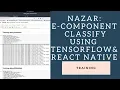 Nazar Training Electronic Component Classification using Tensorflow and React-Native