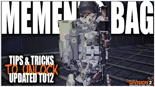 THE DIVISION 2 - HOW TO GET THE MEMENTO EXOTIC BAG