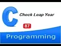 Program to check leap year in C