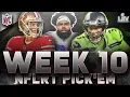 NFL Week 10 Picks Score Predictions 2019 Pick em Challenge