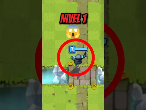 MINI MINI PEKKA NIVEL 1 vs TORRE NIVEL 12 💀 #clashroyale
