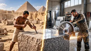 كيف قطعوا الجرانيت بدون حديد  سر مصر القديمة دندنها