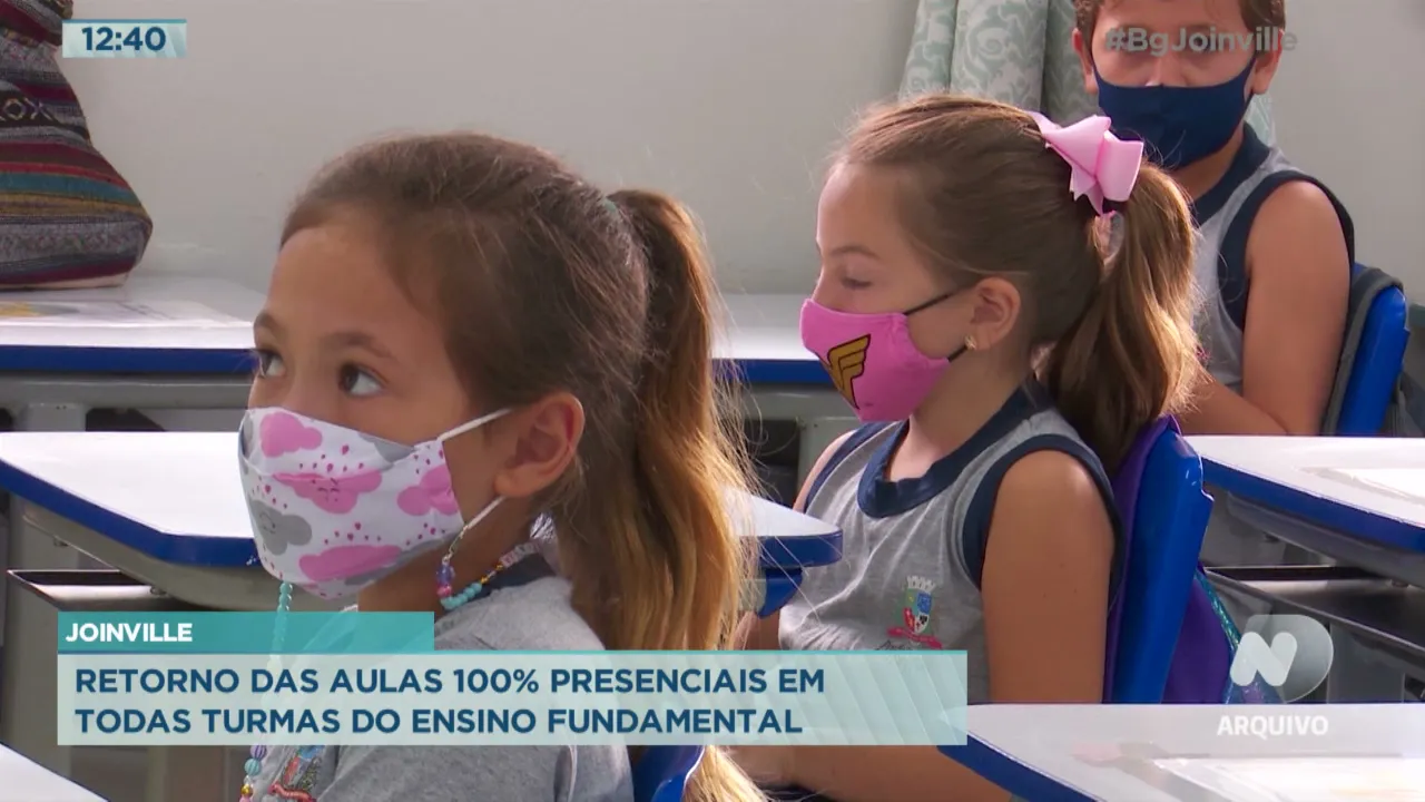 Joinville: Retorno das aulas 100% presenciais em todas turmas do ensino fundamental