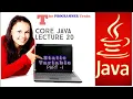 Static variable Part-1 static variable s Concept and practical Core Java lecture 20