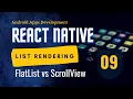 React Native FlatList Create Use and Compare with ScrollView EzyCode