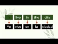 Create sentences in Spanish