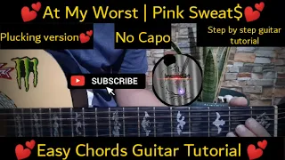 Download At My Worst - Pink Sweat$ ( Guitar Chords Tutorial  ) MP3