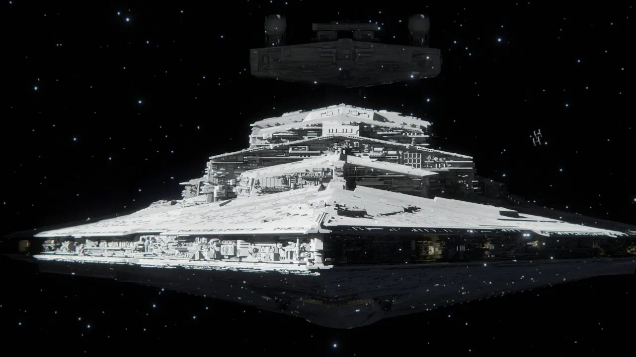 Star Destroyer Arrival - Blender Test V002 Star Destroyer Arrival - Blender Test V002