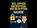 Hill Cipher Encryption Made Easy Solved Step by Step