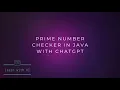 Prime Number Checker in Java with AI Master Java Programming with the Power of AI