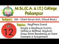 304 L12 VB Discuss Key Events KeyPress KeyUp KeyDown AsciiValue Setfocus Method by NSP