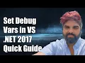 How to Set Debug-Specific Environment Variables in VS NET 2017