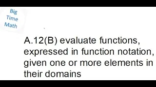 A 12B Function Notation
