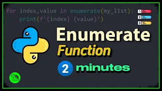 Learn Python Enumerate Function in 2 minutes