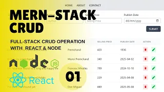 Learn Full-Stack Crud Operation in One MERN STACK CRUD Rest-Full Api Node React
