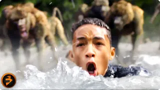 baboon attack scene after earth jaden smith will smith