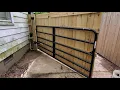 Auto open privacy fence gate