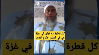 كل قطرة دم تراق في غزة هي اعناق حكام العرب العلامة المحدث محمد الحسن الددو الشنقيطي 