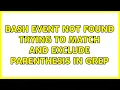 bash event not found trying to match and exclude parenthesis in grep 5 Solutions