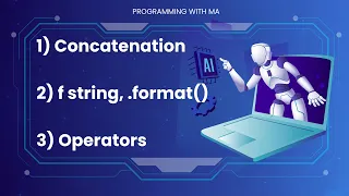 Learn Concatenation f string format and different operators in details Urdu Hindi
