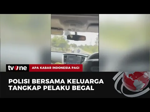 VIRAL! Polisi Bersama Keluarga Memergoki Aksi Dua Pelaku Begal