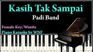 Download PADI - Kasih Tak Sampai Piano Karaoke Versi Wanita | Synthesia Piano MP3