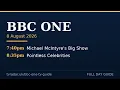 BBC1 Schedule Saturday 8 August 2026 BBC1 Listings Today Full Guide