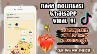 nada notifikasi whatsapp viral cwit cwit text massage
