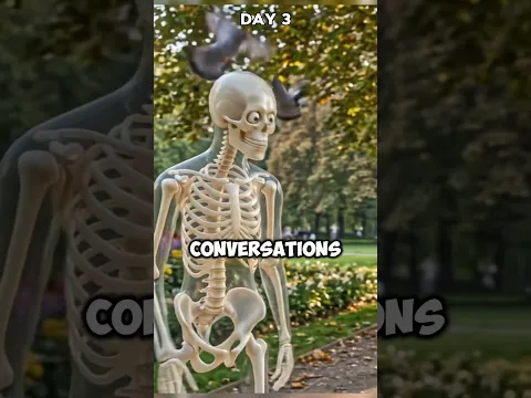 What happens when you quit your phone for 7 days? #skeleton #skeletonshorts #shorts #viral