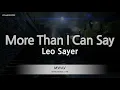 Download Lagu Leo Sayer-More Than I Can Say (Karaoke Version)