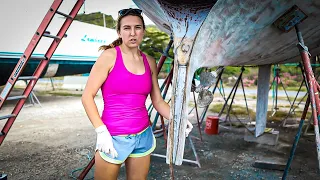 One (little) Mistake Fixing the RUSTY Skeg | BOAB 208