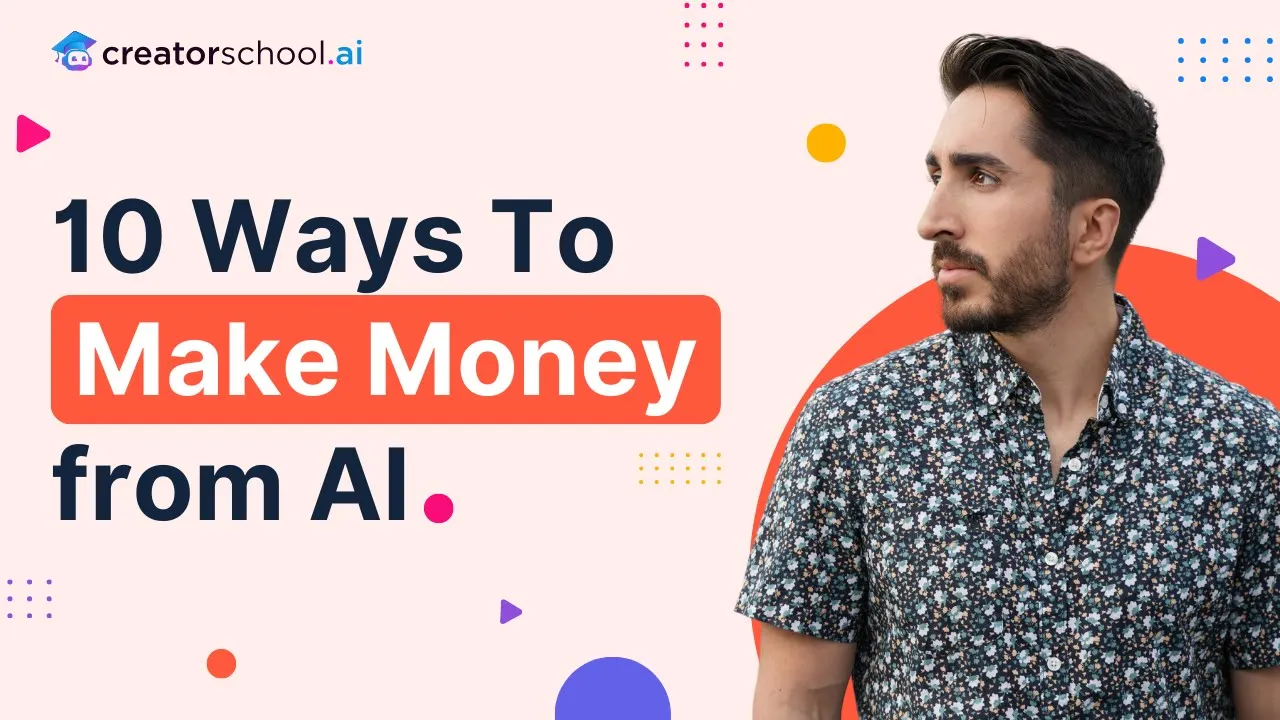 10 ways to make money with AI
