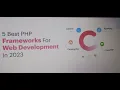 Top 5 Best PHP frameworks