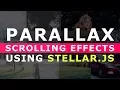 Parallax Scrolling Effects Using Strellar js - Simpe jQuery Parallax Background Effects
