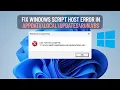 Fix Windows Script Host Error in AppData Local Updates Run vbs Step-by-Step Tutorial