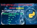 Pattern printing 21 hollow reverse right half pyramid pattern printing in python python full