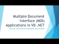Creating MDI Applications in VB NET