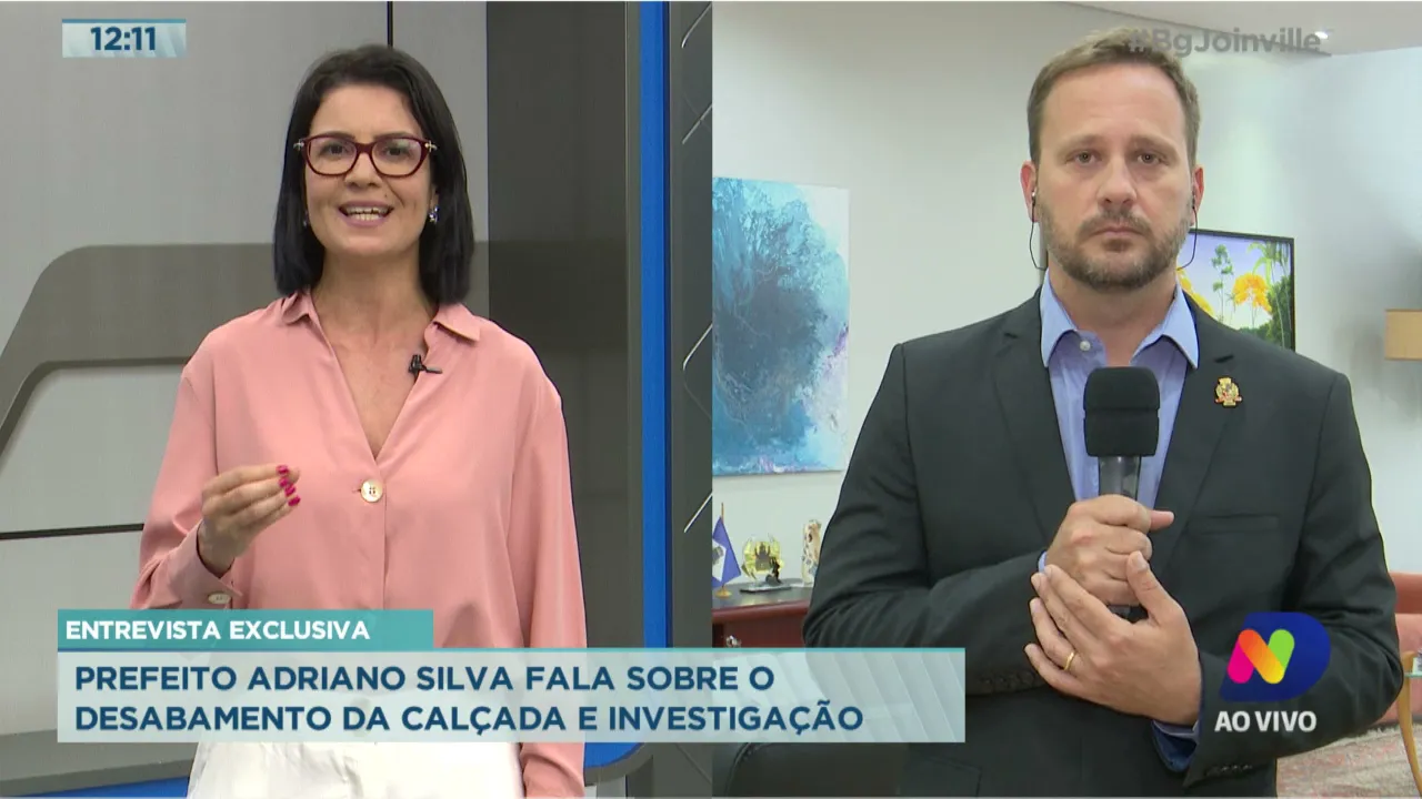 Entrevista exclusiva: Prefeito Adriano Silva fala sobre o desabamento da calçada e investigação