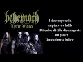 Download Lagu Behemoth - The Satanist (LYRICS / LYRIC VIDEO)