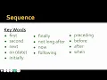 Text Structures Key Words