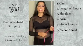 How to take measurements for a Saree Blouse yourself