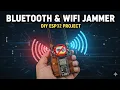 How to make a Bluetooth and WiFi signal jammer using ESP32 complete setup live demo