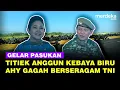 Download Lagu Gaya Anggun Titiek Soeharto Kebaya Biru \u0026 Gagahnya AHY Seragam TNI saat Upacara Gelar Pasukan